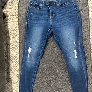 a.n.a Women's Dark Blue Skinny Jeans
